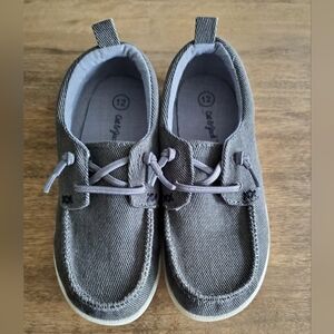 Cat & Jack Lightweight Slip On Grey Boat Shoes Toddler Size 12